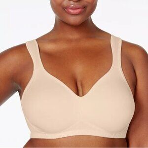NIP Playtex 18 Hour Smoothing Wireless Bra with Cool Comfort 46DD Nude Seamless